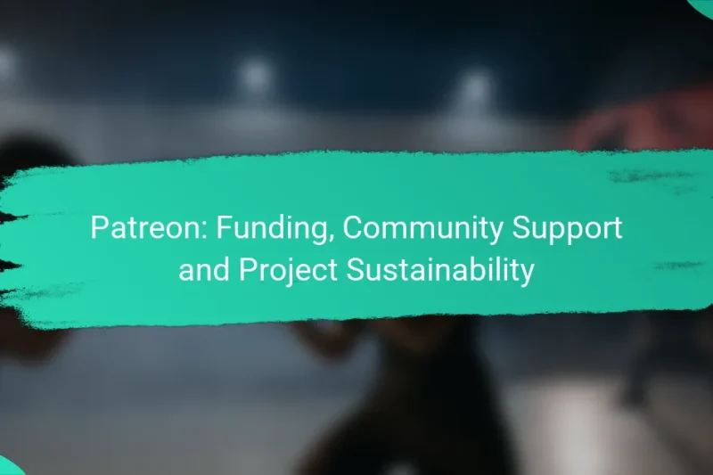 Patreon: Funding, Community Support and Project Sustainability