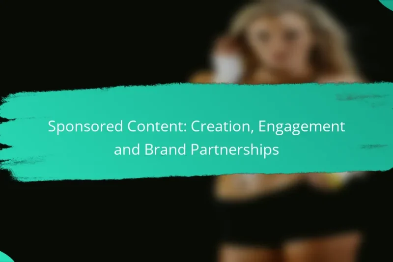 Sponsored Content: Creation, Engagement and Brand Partnerships