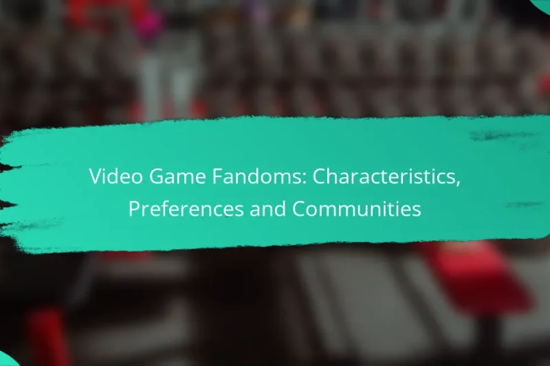 Video Game Fandoms: Characteristics, Preferences and Communities
