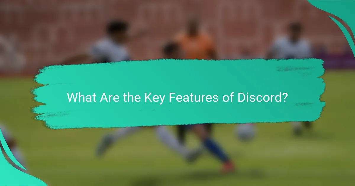 What Are the Key Features of Discord?