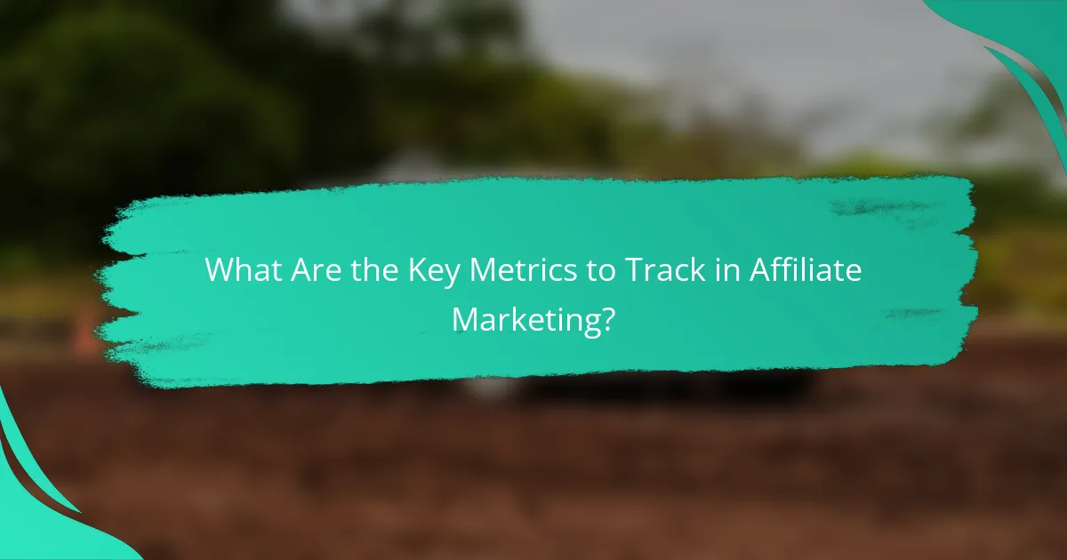 What Are the Key Metrics to Track in Affiliate Marketing?