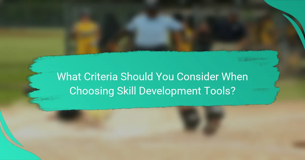 What Criteria Should You Consider When Choosing Skill Development Tools?
